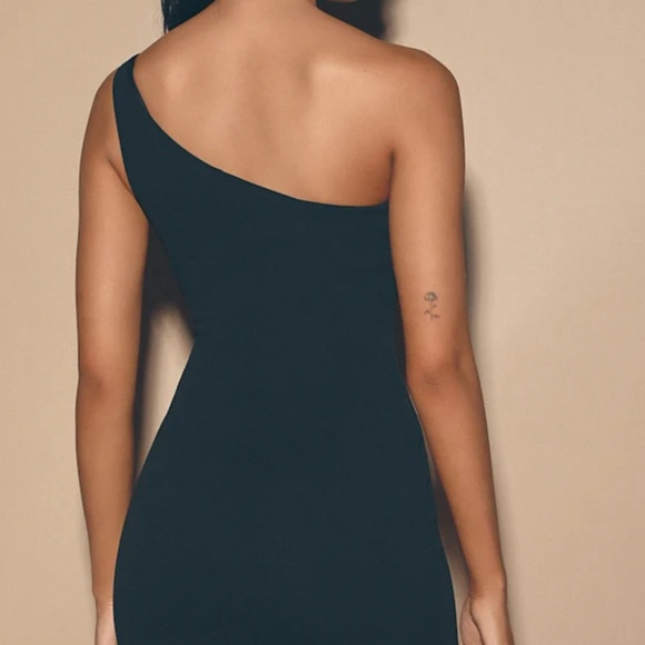 Lulus Late Night Love Black One-shoulder Bodycon Dress - Size XS - Picture 3 of 5
